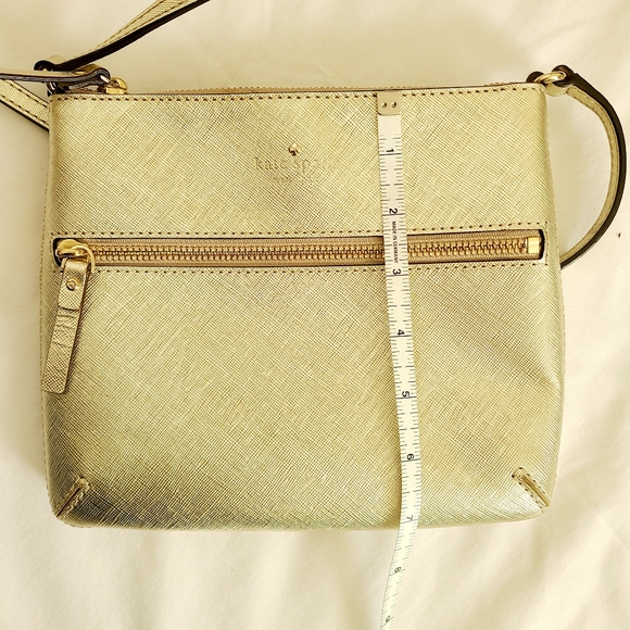 Rare Kate Spade Cedar Street Tenley Gold Crossbody Leather Bag - Picture 3 of 16
